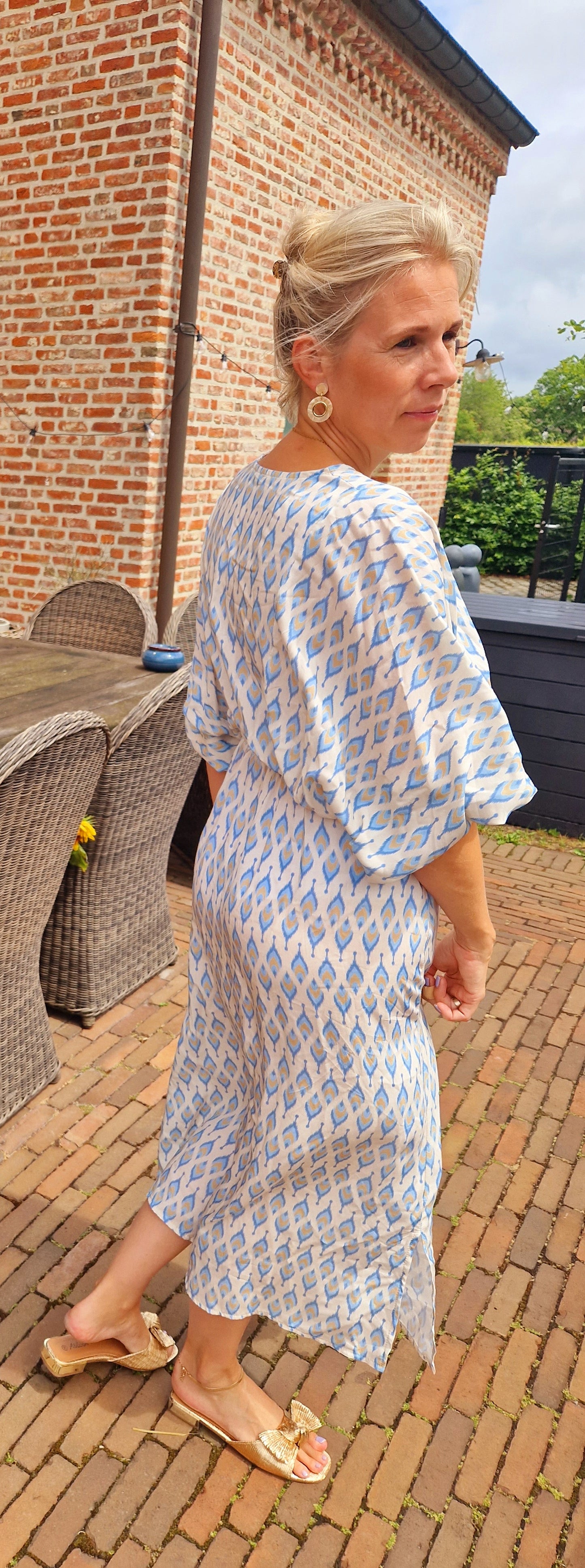 Peacock dress blue