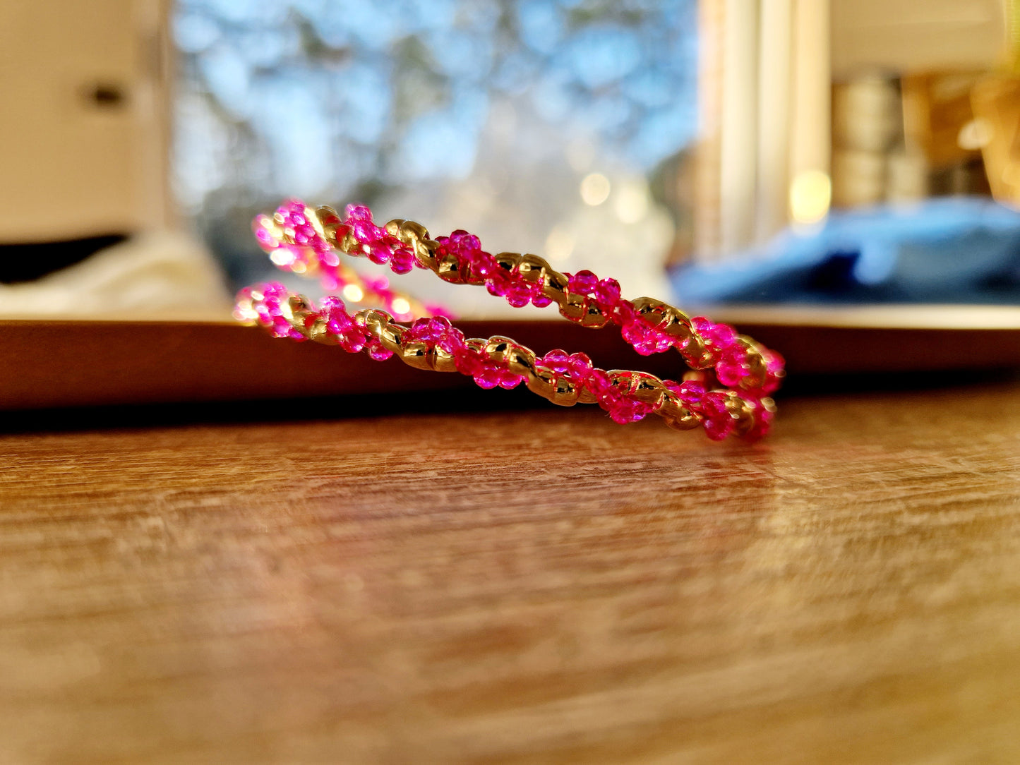 Armband half open met kralen