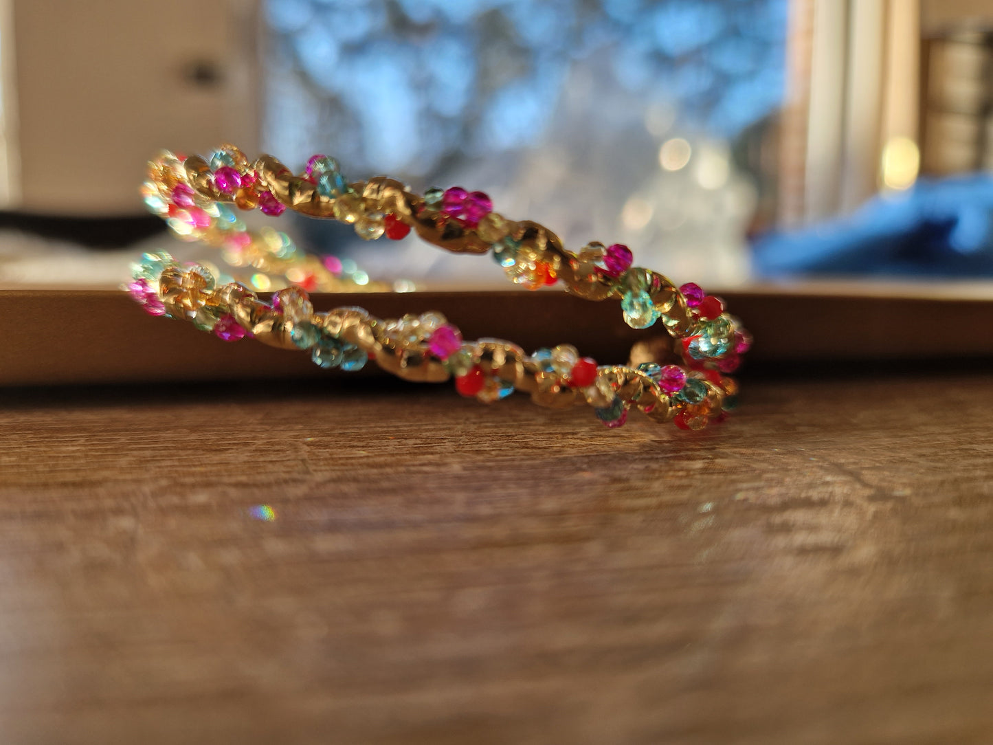 Armband half open met kralen