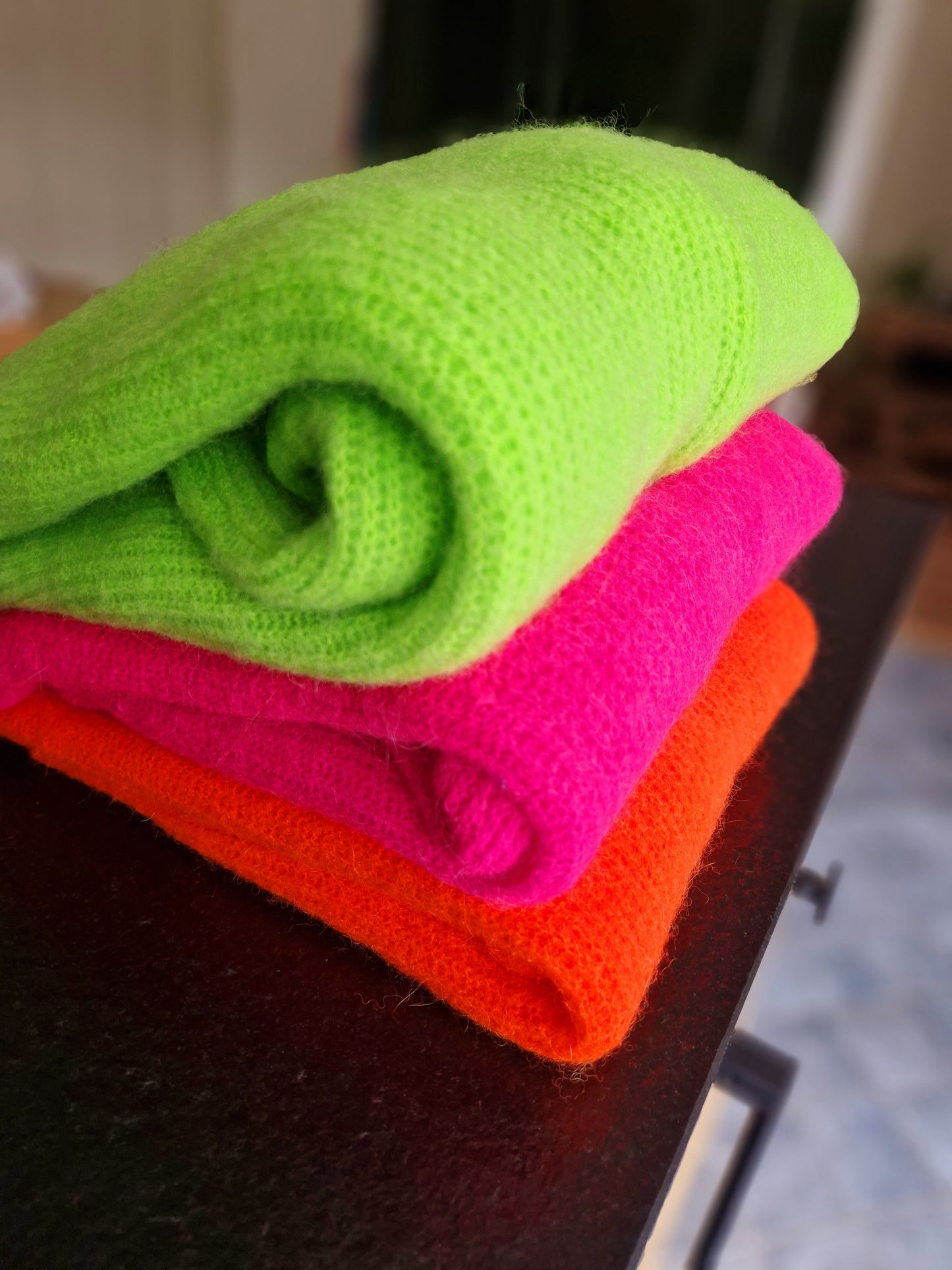 Fluo truien knit/licht geweven lange mouwen