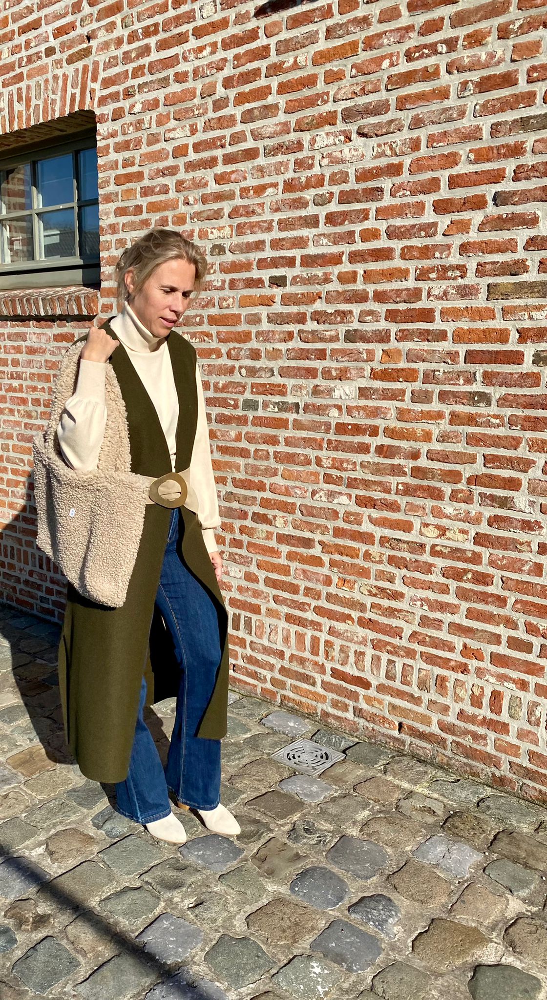 Juliana gilet/tuniek kaki