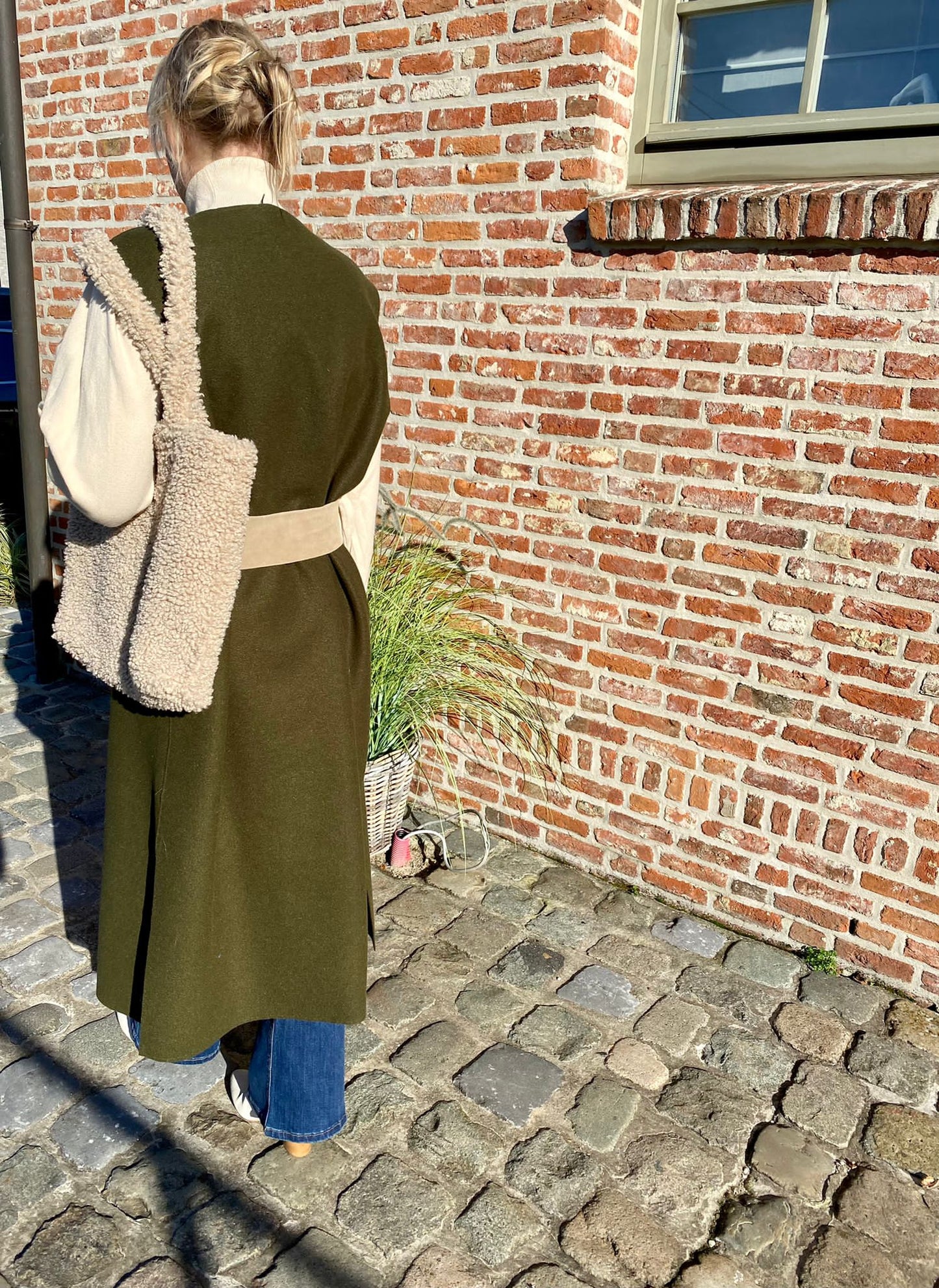 Juliana gilet/tuniek kaki