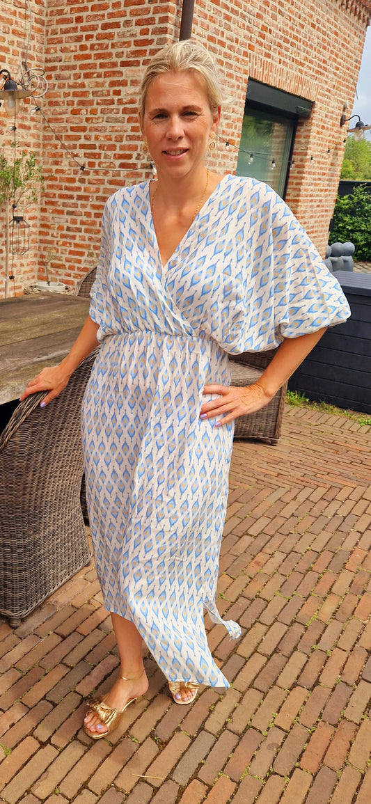 Peacock dress blue