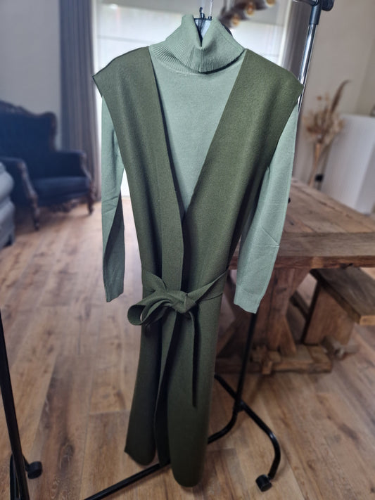 Juliana gilet/tuniek kaki
