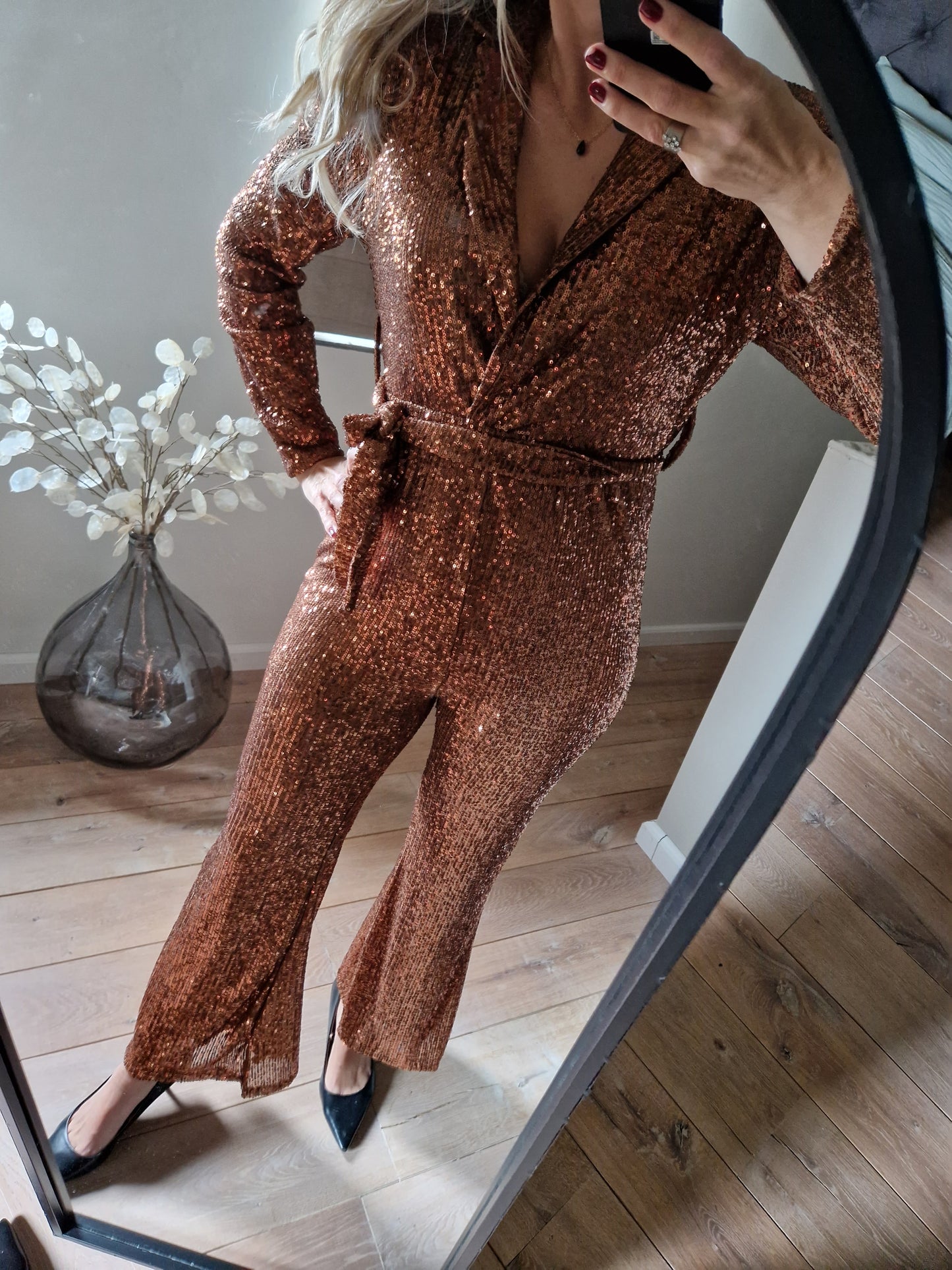 Party jumpsuit glitter