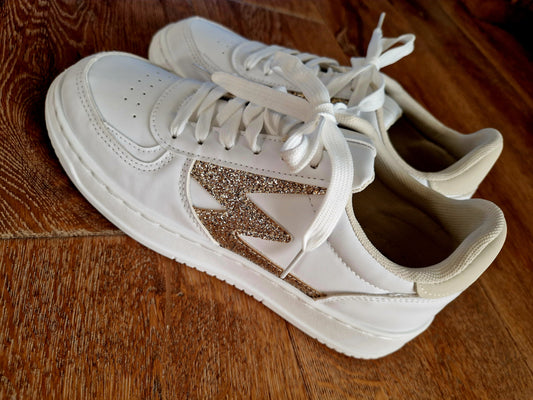 Sneaker lightning White/Gold