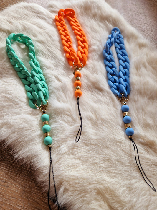 Gsm ketting kort fluo