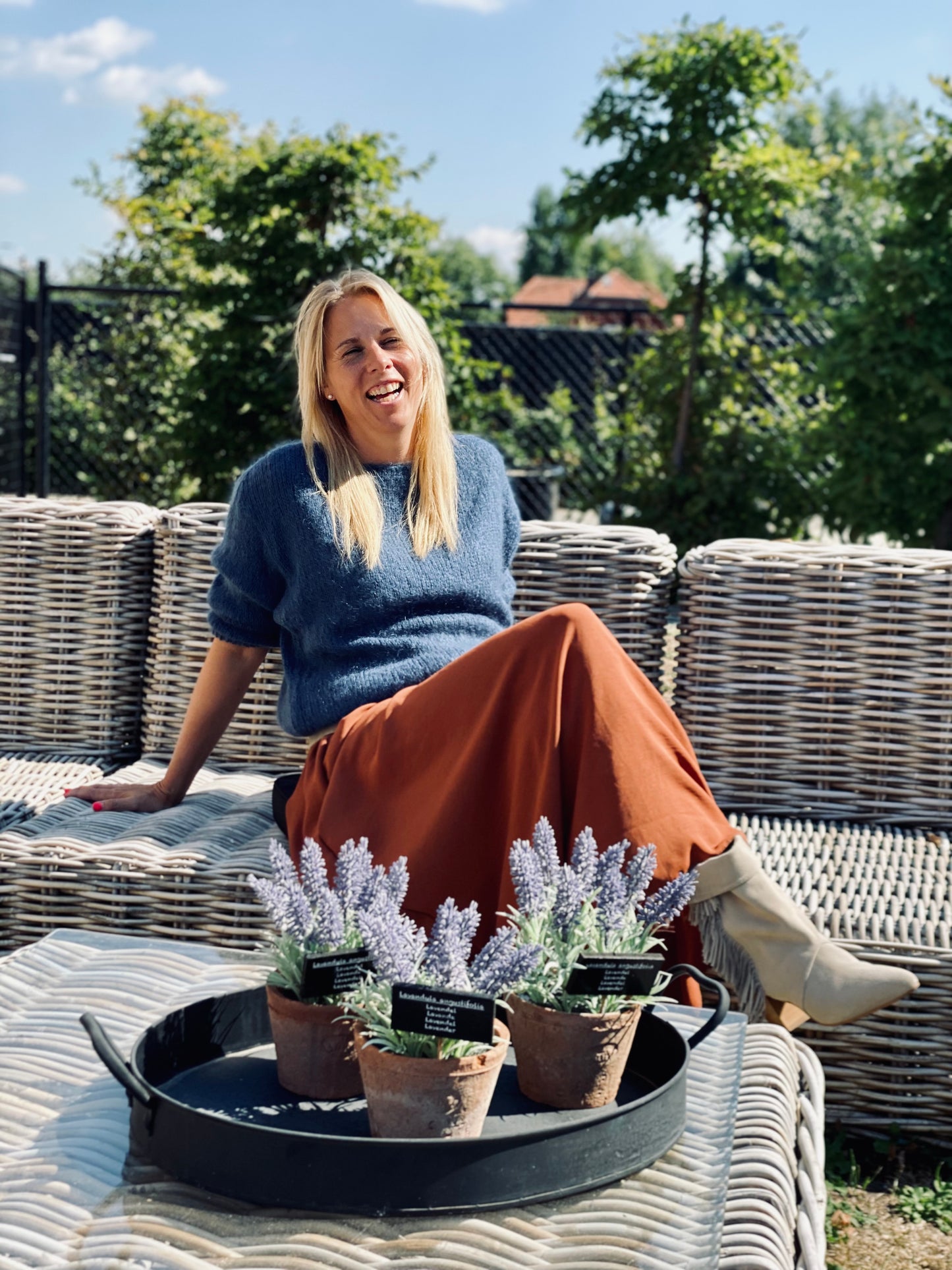 Cath Mohair Trui Lichtblauw